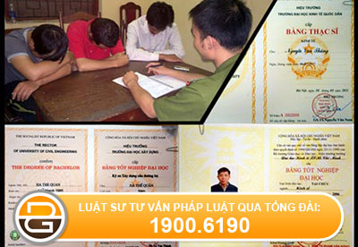 Liên hệ với một người để làm bằng giả nhưng bị lừa