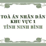 Địa chỉ và số điện thoại TAND Khu vực 1 tỉnh Ninh Bình