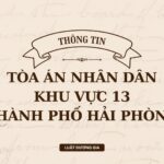 Địa chỉ và số điện thoại TAND Khu vực 13 TP Hải Phòng