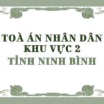 Địa chỉ và số điện thoại TAND Khu vực 2 tỉnh Ninh Bình
