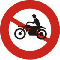 Biển bảo cấm xe máy