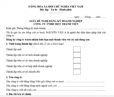 mau-don-de-nghi-dang-ky-kinh-doanh-cua-cong-ty-tnhh-mot-thanh-vien