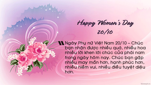 Tổng hợp 10+ mẫu thiệp chúc mừng Ngày phụ nữ Việt Nam