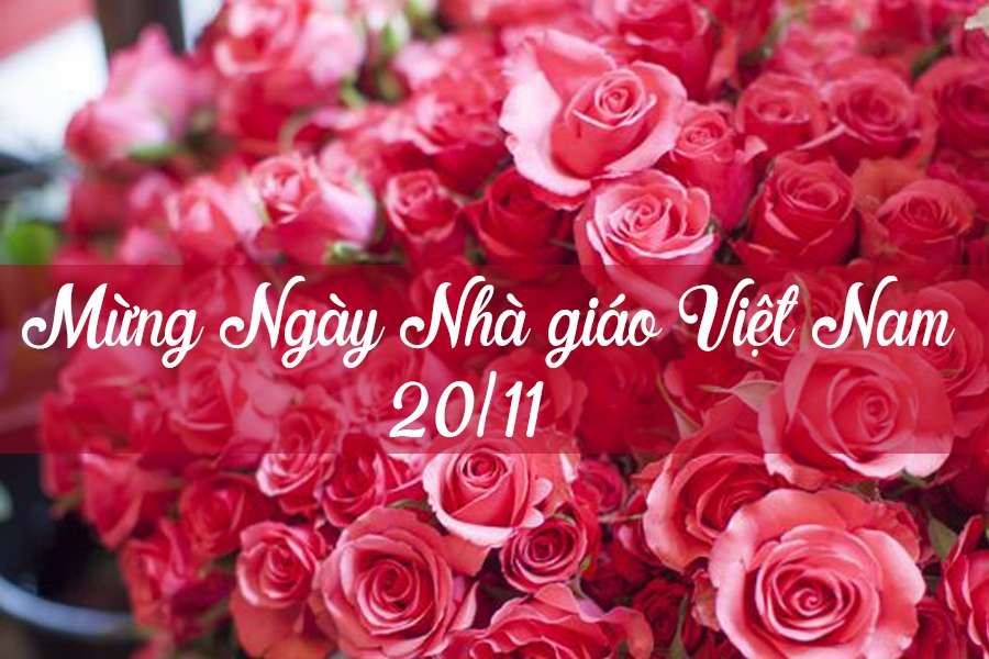 Hình ảnh chúc mừng Ngày nhà giáo Việt Nam 2011 với logo trường