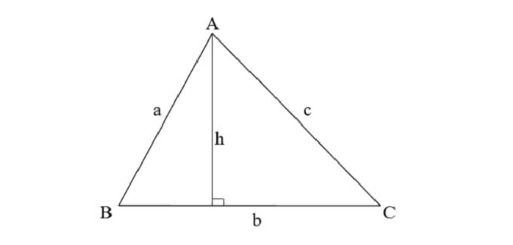 Cách tính chu vi và diện tích S của hình tam giác?