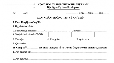 Thu-tuc-xin-cap-Giay-xac-nhan-cu-tru-thay-the-cho-So-ho-khau