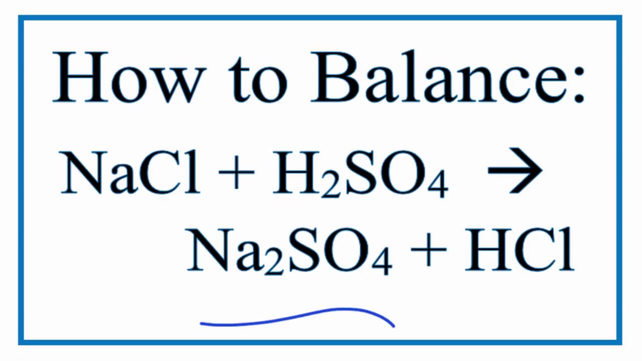 Phản ứng tạo muối nacl rắn + h2so4 đặc và cách thức thực hiện