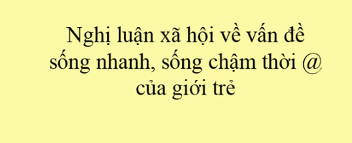 ảnh chủ đề