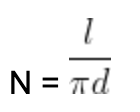 frac{l}{pi d}