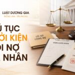 Thủ tục và các bước khởi kiện đòi nợ cá nhân chi tiết